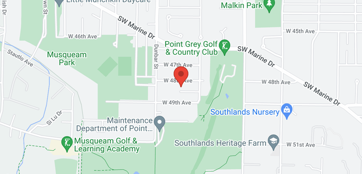 map of 3554 W 48TH AVENUE
